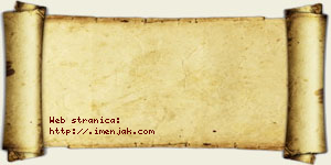 Jefimija Stamenić vizit kartica